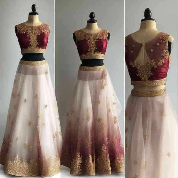 Organza Lehenga